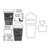 Hero Arts - Christmas - Die and Clear Photopolymer Stamp Set - Coffee Cup