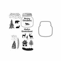 Hero Arts - Die and Clear Photopolymer Stamp Set - Winter Scene