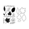 Hero Arts - Fall Collection - Die and Clear Photopolymer Stamp Set - Grateful Leaves
