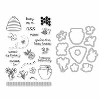 Hero Arts - Garden Collection - Die and Clear Photopolymer Stamp Set - Busy As A