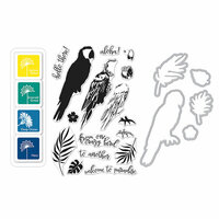 Hero Arts - Die and Clear Photopolymer Stamp Set - Color Layering Parrot