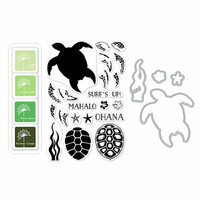 Hero Arts - Die and Clear Photopolymer Stamp Set - Color Layering Sea Turtle