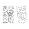 Hero Arts - Christmas - Die and Clear Photopolymer Stamp Set - Angels