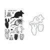 Hero Arts - Die and Clear Photopolymer Stamp Set - Color Layering Armadillo