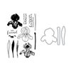 Hero Arts - Die and Clear Photopolymer Stamp Set - Color Layering Iris