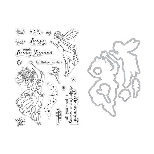 Hero Arts - Die and Clear Photopolymer Stamp Set - Fairy Kisses