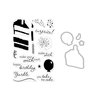 Hero Arts - Die and Clear Photopolymer Stamp Set - Color Layering Birthday Cake