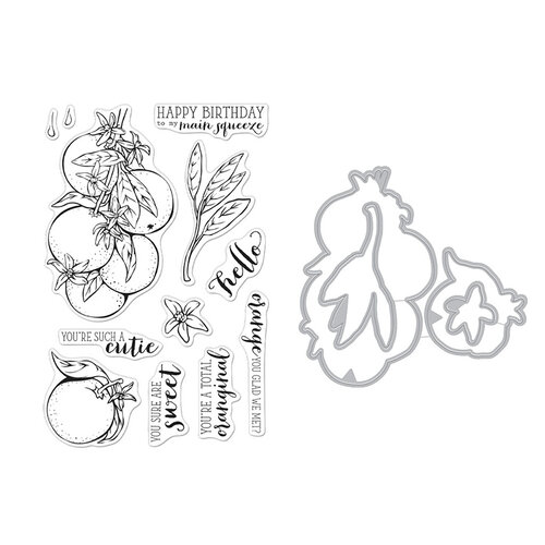 Hero Arts - Die and Clear Photopolymer Stamp Set - Orange Blossoms