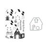 Hero Arts - Die and Clear Photopolymer Stamp Set - Color Layering Gingerbread House