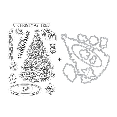 Hero Arts - Color Layering Stencils - O Christmas Tree