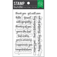 Hero Arts - Die and Clear Photopolymer Stamps Set - Friendly Messages
