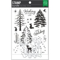 Hero Arts - Shop Box Collection - Die and Clear Photopolymer Stamp Set - Color Layering Seasonal Tree