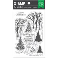 Hero Arts - Die and Clear Photopolymer Stamp Set - Winter Trees