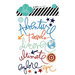 Heidi Swapp - No Limits Collection - Epoxy Stickers - Buzz Words