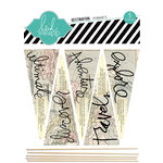 Heidi Swapp - No Limits Collection - Wood Sticks - Pennants - Destination Heidi Swapp - No Limits Collection - Wood Sticks - Pennants - Destination