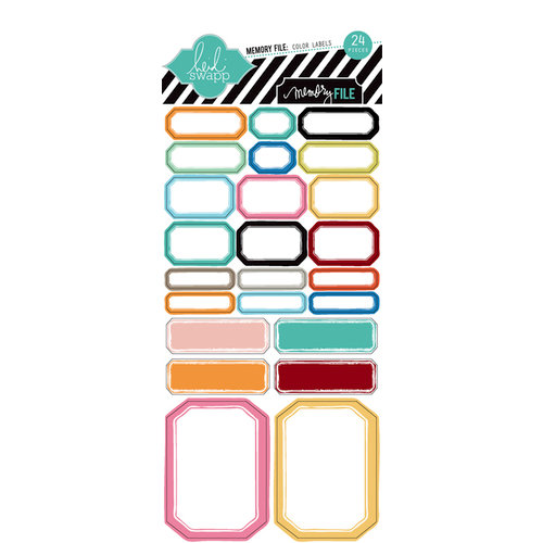Heidi Swapp - Memory File Collection - Cardstock Stickers - Color Labels