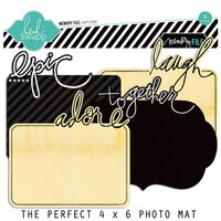 Heidi Swapp - Memory File Collection - Photo Captions - Cardstock Photo Mats