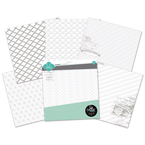 Heidi Swapp - Color Magic Collection - 12 x 12 Resist Paper Pack