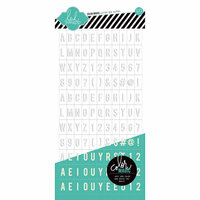 Heidi Swapp - Color Magic Collection - Resist Cardstock Stickers - Letterbox Alphabet