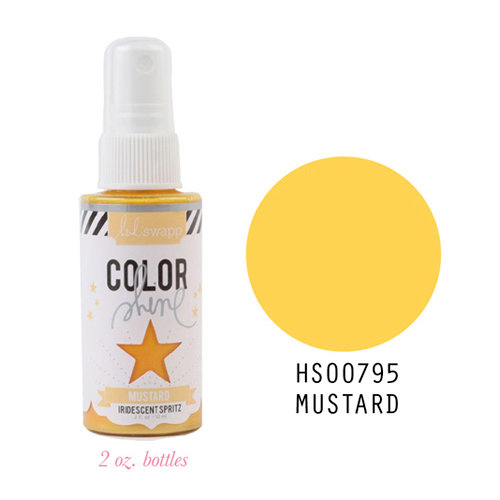 Heidi Swapp - Color Shine Iridescent Spritz - 2 Ounce Bottle - Mustard