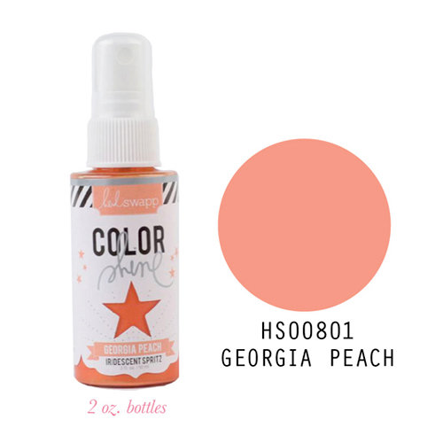 Heidi Swapp - Color Shine Iridescent Spritz - 2 Ounce Bottle - Georgia Peach