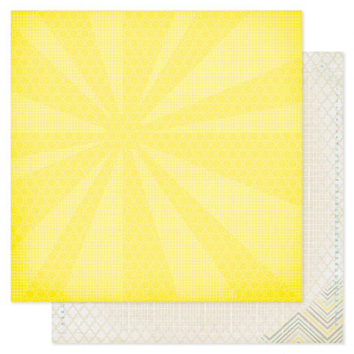 Heidi Swapp - Serendipity Collection - 12 x 12 Double Sided Patterned Paper - New Day