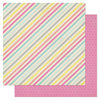 Heidi Swapp - Serendipity Collection - 12 x 12 Double Sided Patterned Paper - Singing Stripe