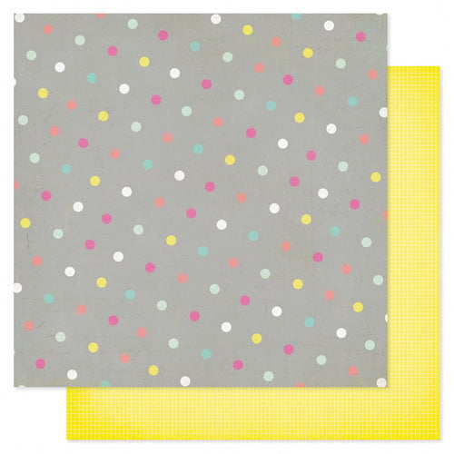 Heidi Swapp - Serendipity Collection - 12 x 12 Double Sided Patterned Paper - Polka Pop