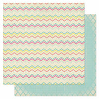 Heidi Swapp - Serendipity Collection - 12 x 12 Double Sided Patterned Paper - Happiness