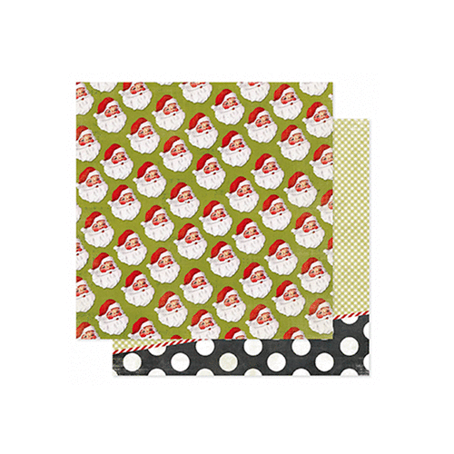 Heidi Swapp - Believe Collection - Christmas - 12 x 12 Double Sided Paper - Santa Baby
