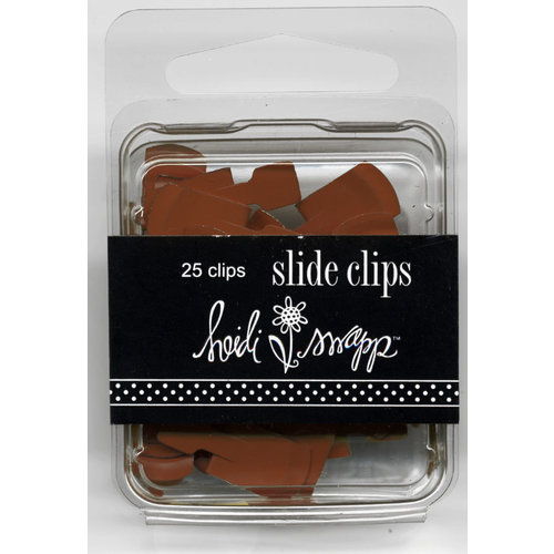 Heidi Swapp Attachments - Slide Clips - Pumpkin, CLEARANCE