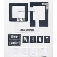 Heidi Swapp - Credit Card Accessories - Frames - Exclamations, CLEARANCE