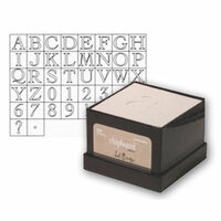 Heidi Swapp - Chipboard Letters - Alphabet Addict - Uppercase - Raw, CLEARANCE