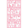 Heidi Swapp - Plastic Alphabets - All Mixed Up - Pink, CLEARANCE