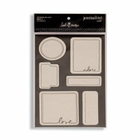Heidi Swapp - Journaling Spots - Love 1 - Black and Cream, CLEARANCE