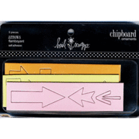 Heidi Swapp - Chipboard Ornaments - Arrows - Flamboyant, CLEARANCE