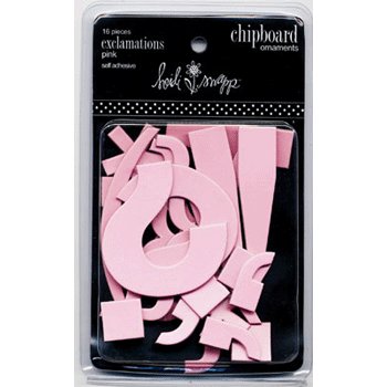 Heidi Swapp - Chipboard Ornaments - Exclamations - Pink