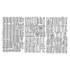 Heidi Swapp - Mask - Alphabet - Center of Attention Outline, CLEARANCE