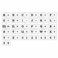 Heidi Swapp - Foam Stamps - Alphabet - SHE - Upper and Lowercase and numbers, CLEARANCE
