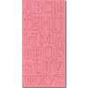Heidi Swapp - Chipboard Letters - One and Three-Fourths Inch - Schizophrenic Font - Pink, CLEARANCE