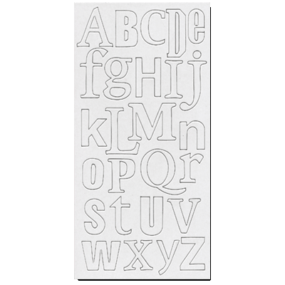 Heidi Swapp - Chipboard Letters - One and Three-Fourths Inch - Schizophrenic Font - White, CLEARANCE
