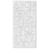 Heidi Swapp - Chipboard Letters - One and Three-Fourths Inch - Schizophrenic Font - White, CLEARANCE
