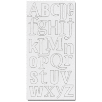 Heidi Swapp - Chipboard Letters - One and Three-Fourths Inch - Schizophrenic Font - White, CLEARANCE