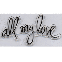 Heidi Swapp - Clear Stamps - All My Love, CLEARANCE