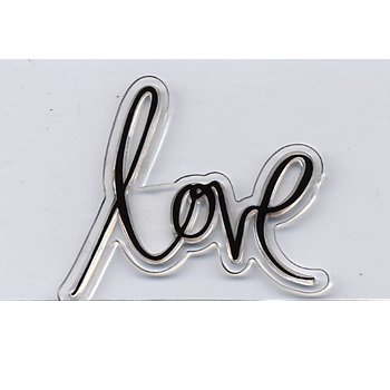 Heidi Swapp - Clear Stamps - Love, CLEARANCE