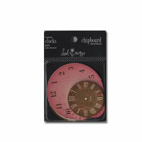Heidi Swapp - Chipboard - Ornaments - Clocks - Pink