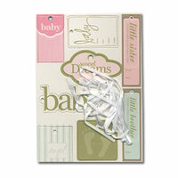 Heidi Swapp - Chipboard - Tags - Baby, CLEARANCE