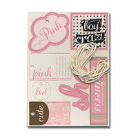 Heidi Swapp - Chipboard - Tags - Girl, CLEARANCE