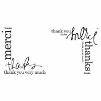 Heidi Swapp - Clear Stamps - Thank You Corners