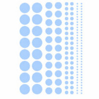Heidi Swapp - Glossy Chipboard - Polka Dots - Whisper Blue, CLEARANCE